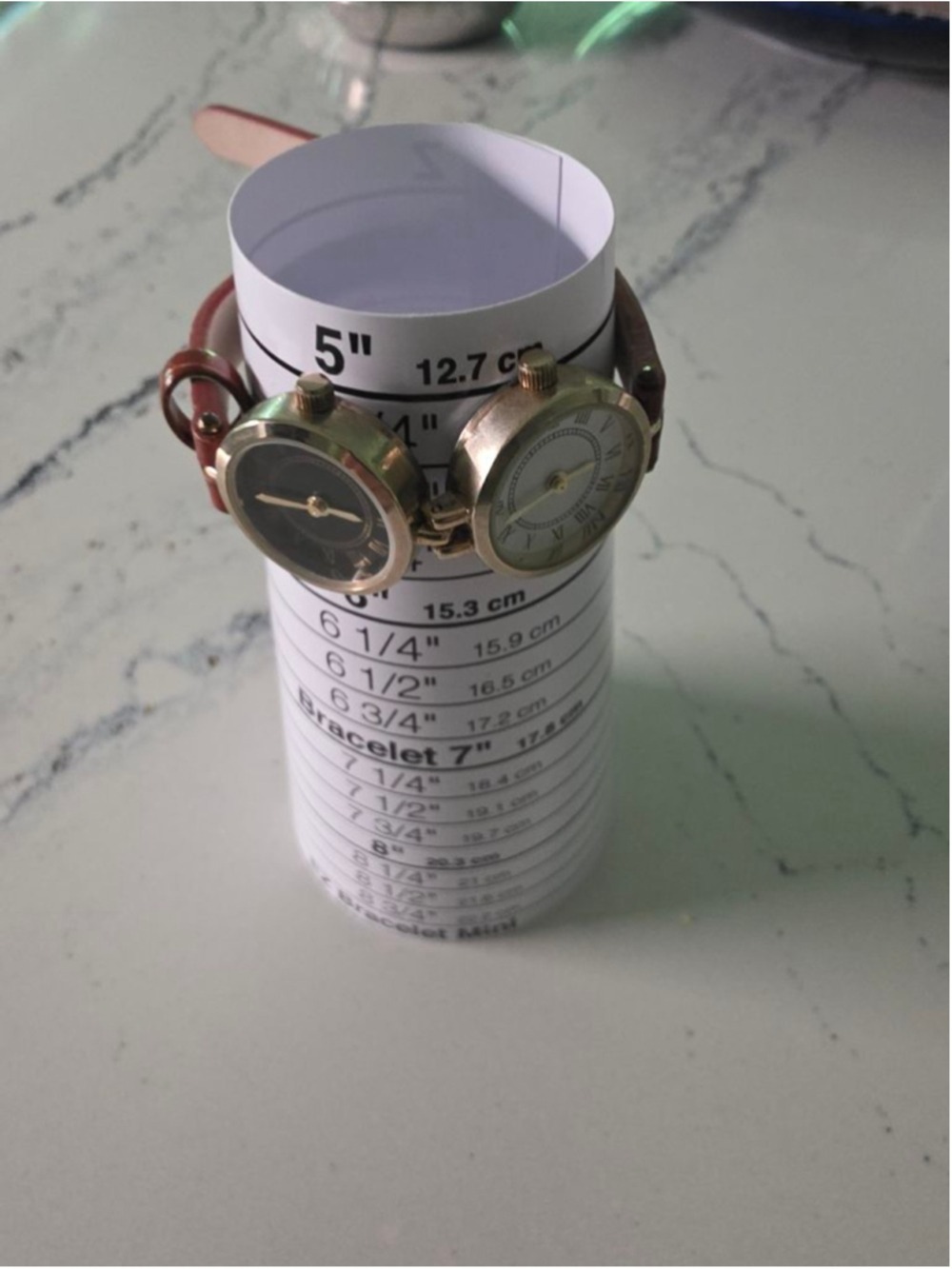 Women's Unbranded Red and Silver Dual Face Watch, One Size - Picture 9 of 10